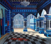 G. N. Qazi, Spiritual Gathering, 24 x 30 inch, Acrylic On Canvas, AC-GNQ-100